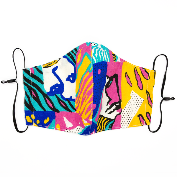 80s PRINT FACE MASK