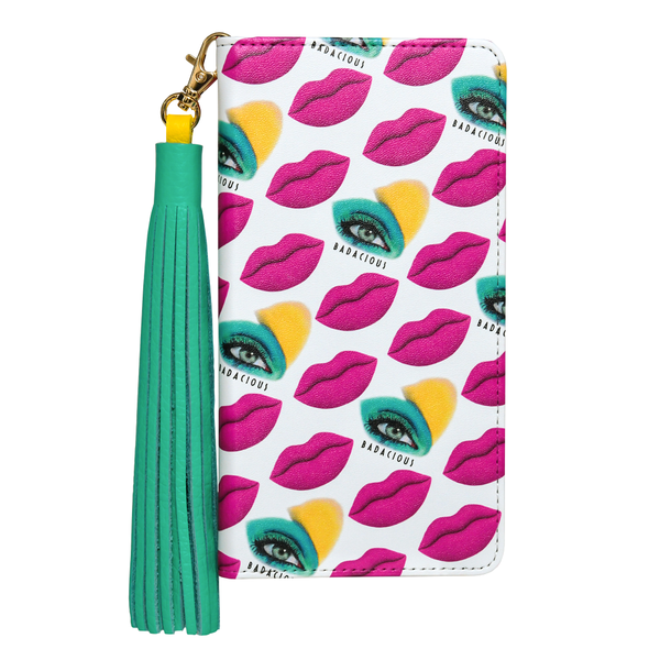KISS KISS iPHONE CASE PINK (Wallet style)